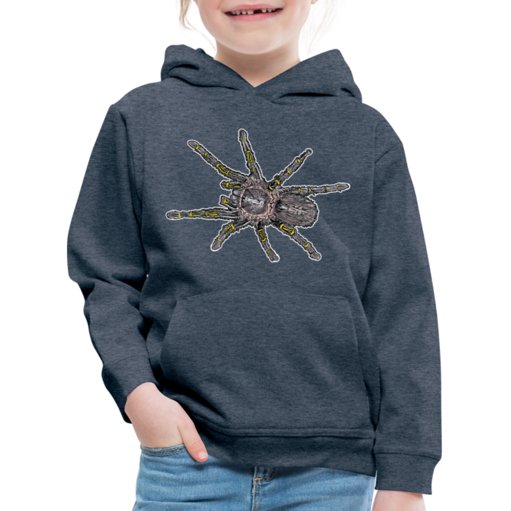 Kinder Hoodie Grammostola pulchripes - Jeansblau