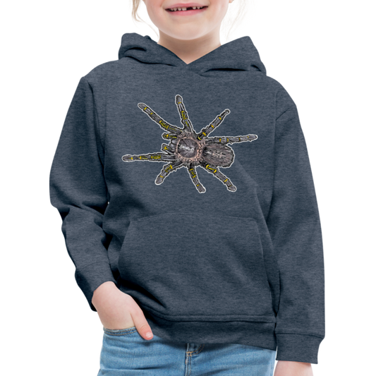 Kinder Hoodie Grammostola pulchripes - Jeansblau