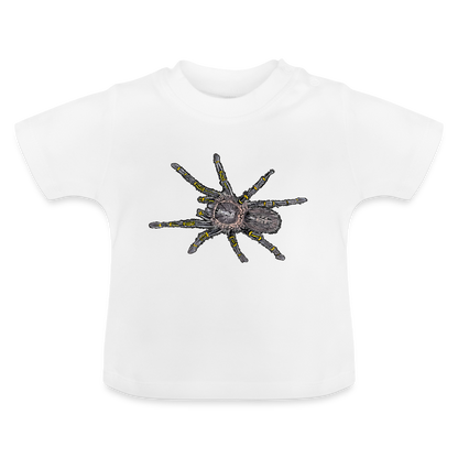 Baby T-Shirt Grammostola pulchripes - weiß