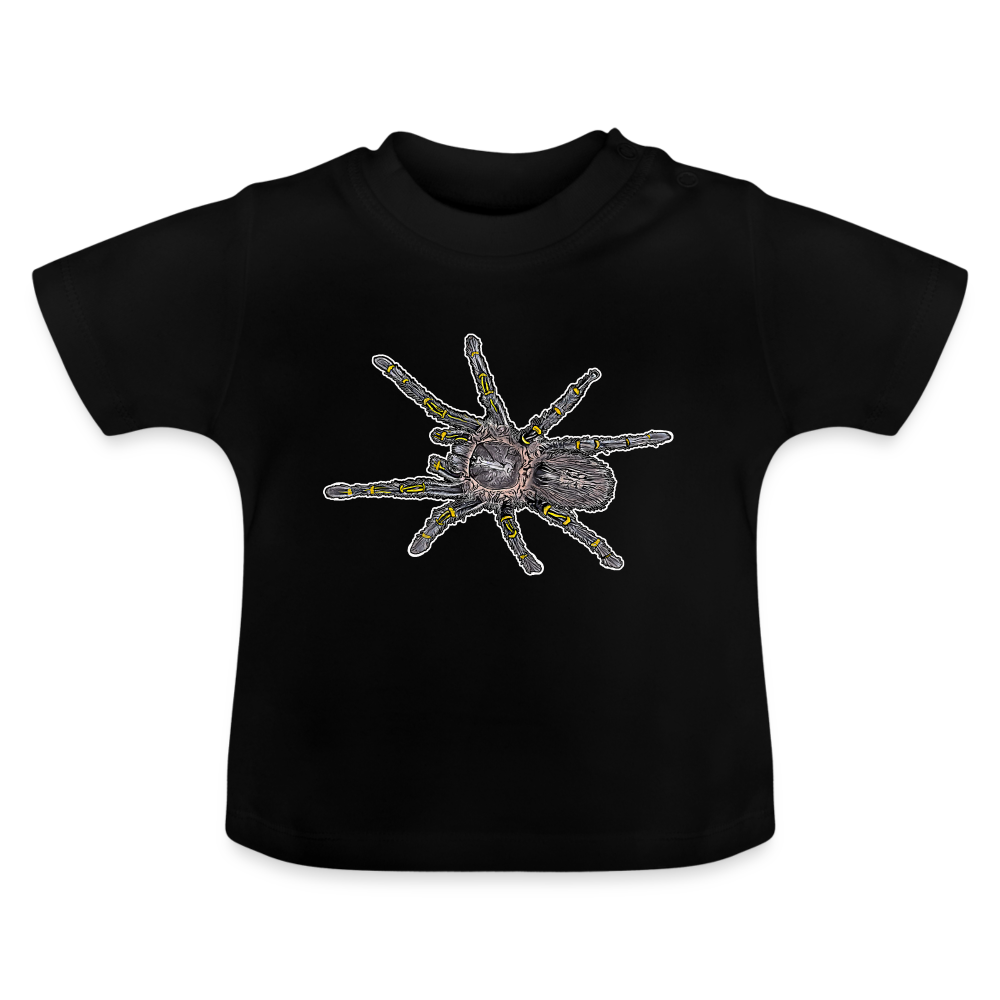 Baby T-Shirt Grammostola pulchripes - Schwarz