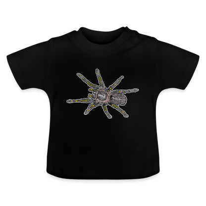 Baby T-Shirt Grammostola pulchripes - Schwarz