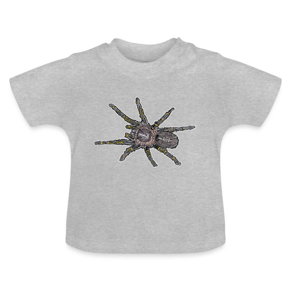 Baby T-Shirt Grammostola pulchripes - Grau meliert
