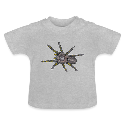 Baby T-Shirt Grammostola pulchripes - Grau meliert