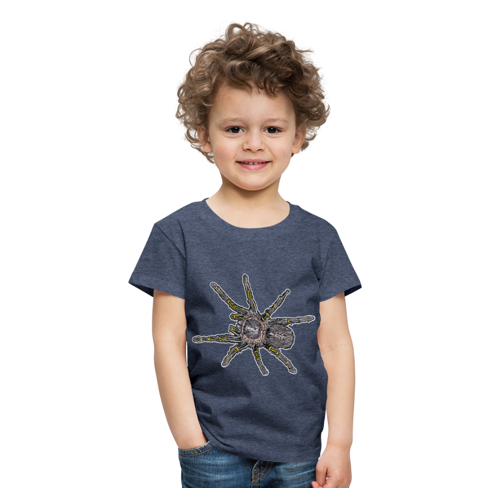 Kinder Basic T-Shirt Grammostola pulchripes - Blau meliert