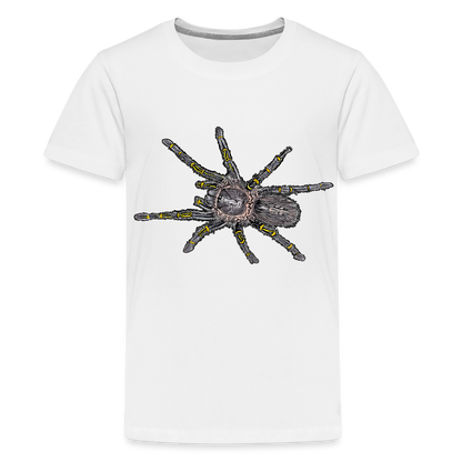 Teenager Basic T-Shirt Grammostola pulchripes - weiß