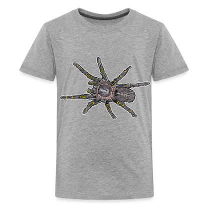 Teenager Basic T-Shirt Grammostola pulchripes - Grau meliert