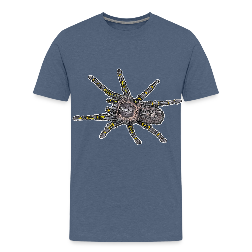 Teenager Basic T-Shirt Grammostola pulchripes - Blau meliert