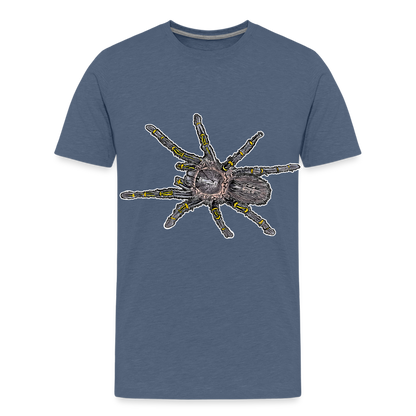 Teenager Basic T-Shirt Grammostola pulchripes - Blau meliert