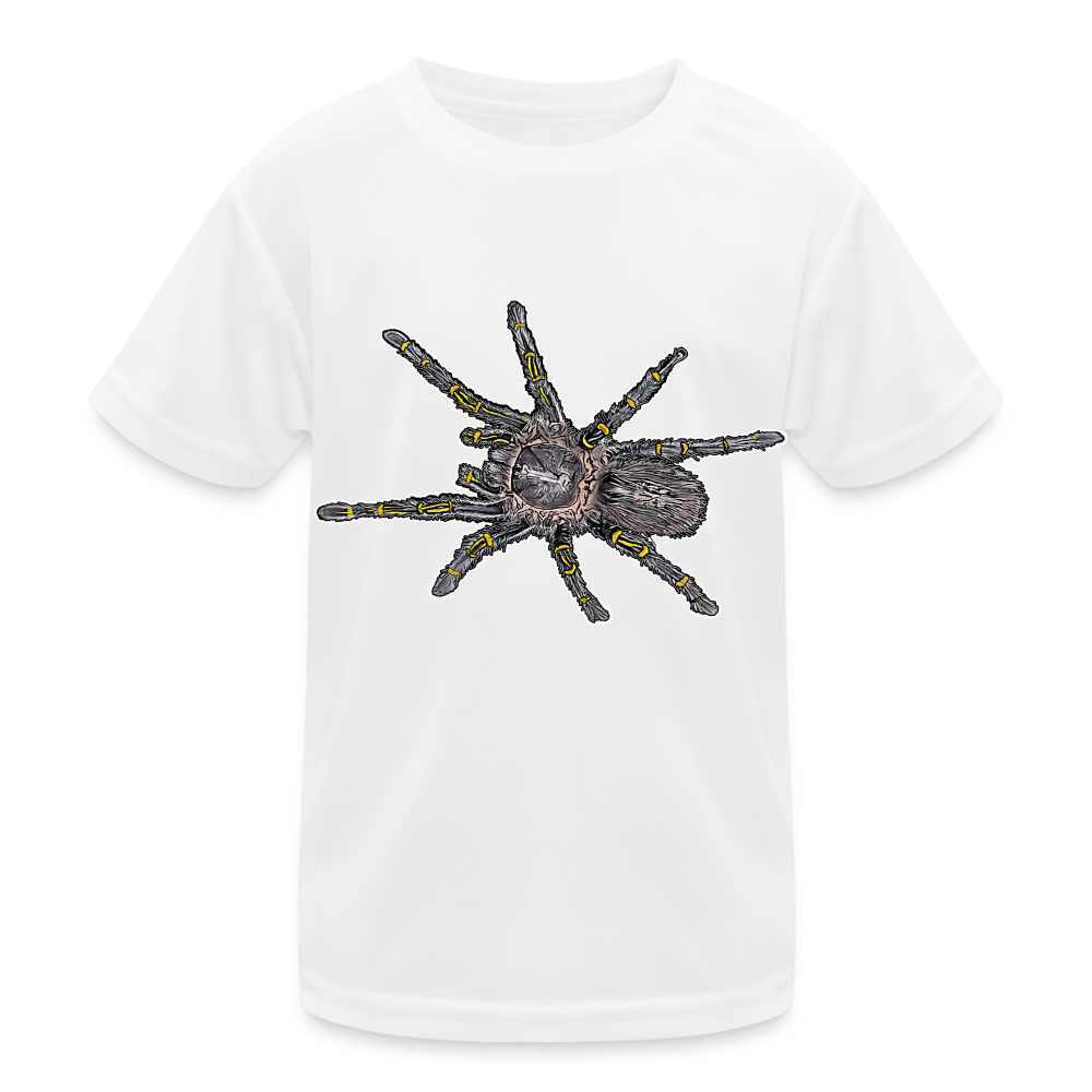 Kinder Funktions-T-Shirt Grammostola pulchripes - weiß