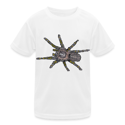 Kinder Funktions-T-Shirt Grammostola pulchripes - weiß