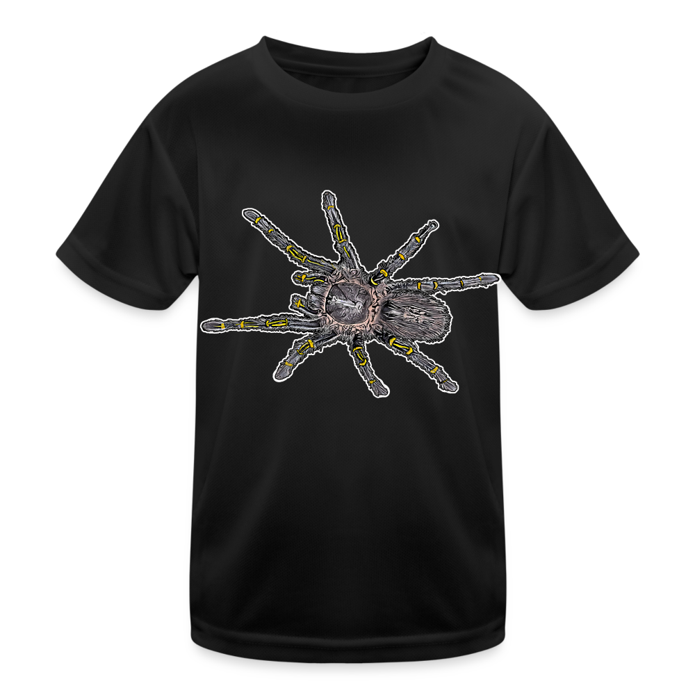 Kinder Funktions-T-Shirt Grammostola pulchripes - Schwarz