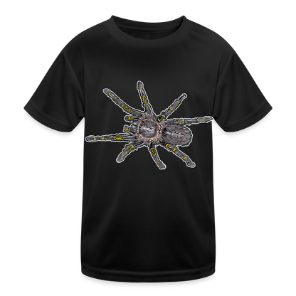 Kinder Funktions-T-Shirt Grammostola pulchripes - Schwarz