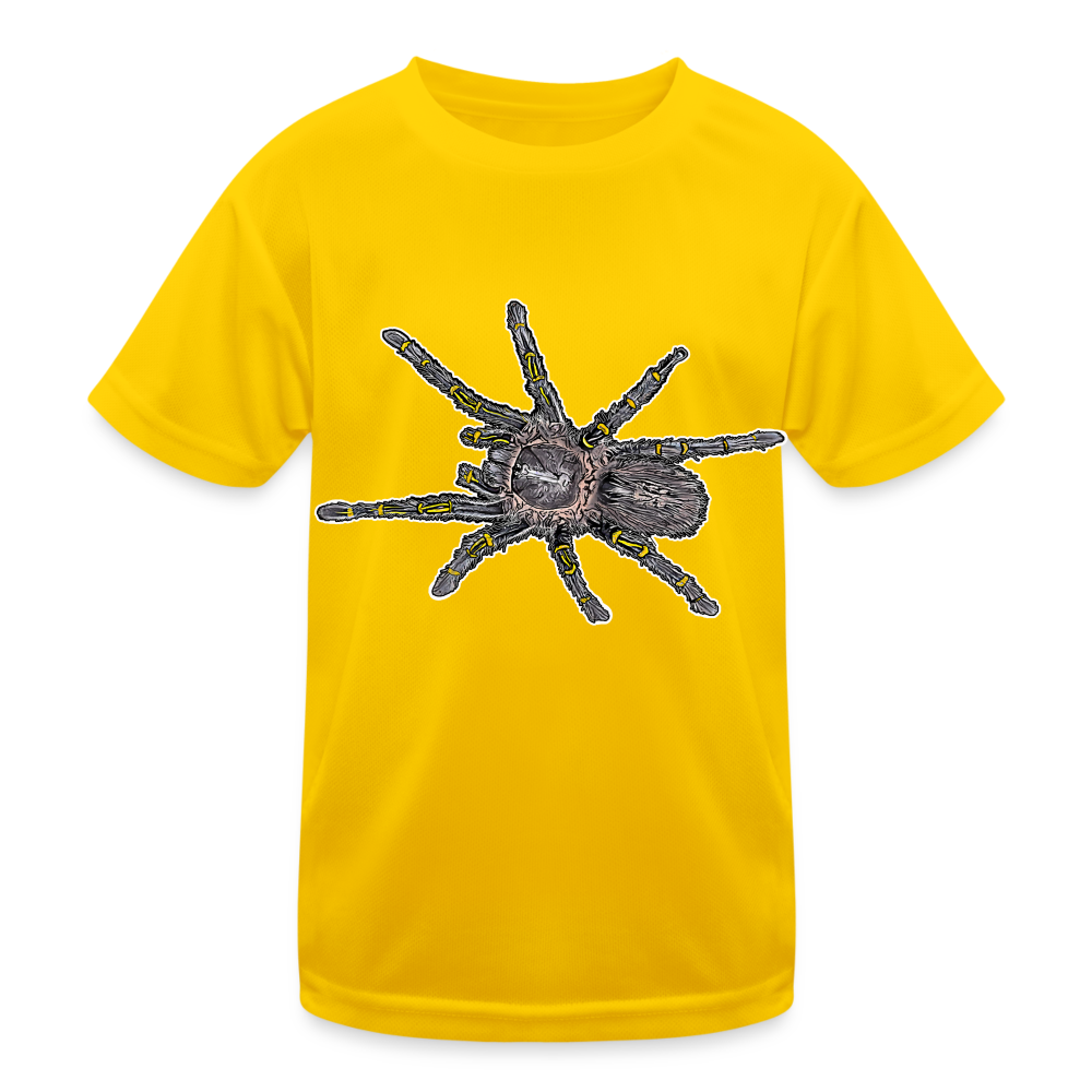 Kinder Funktions-T-Shirt Grammostola pulchripes - Eigelb