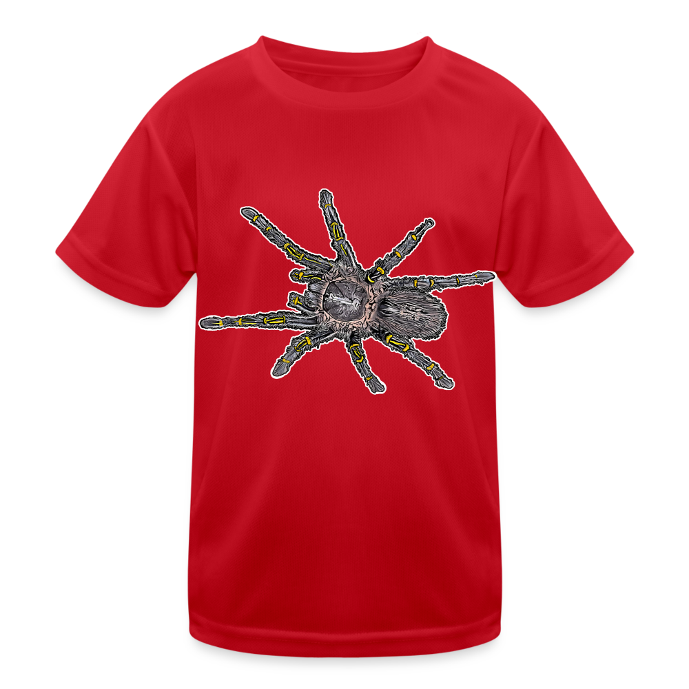Kinder Funktions-T-Shirt Grammostola pulchripes - Rot