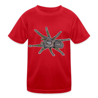 Kinder Funktions-T-Shirt Grammostola pulchripes - Rot
