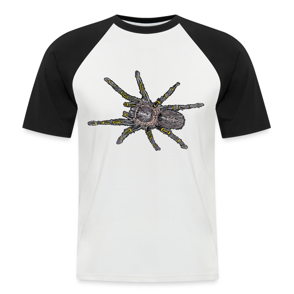 Männer Baseball-T-Shirt Grammostola pulchripes - Weiß/Schwarz