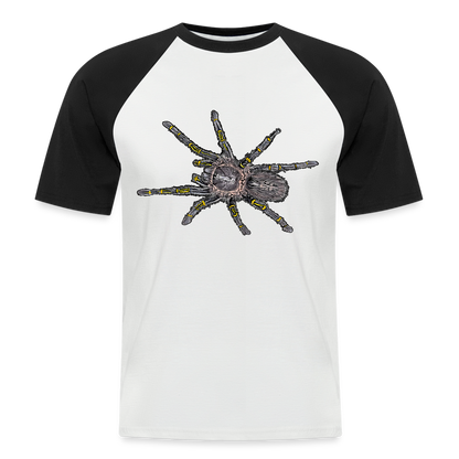 Männer Baseball-T-Shirt Grammostola pulchripes - Weiß/Schwarz