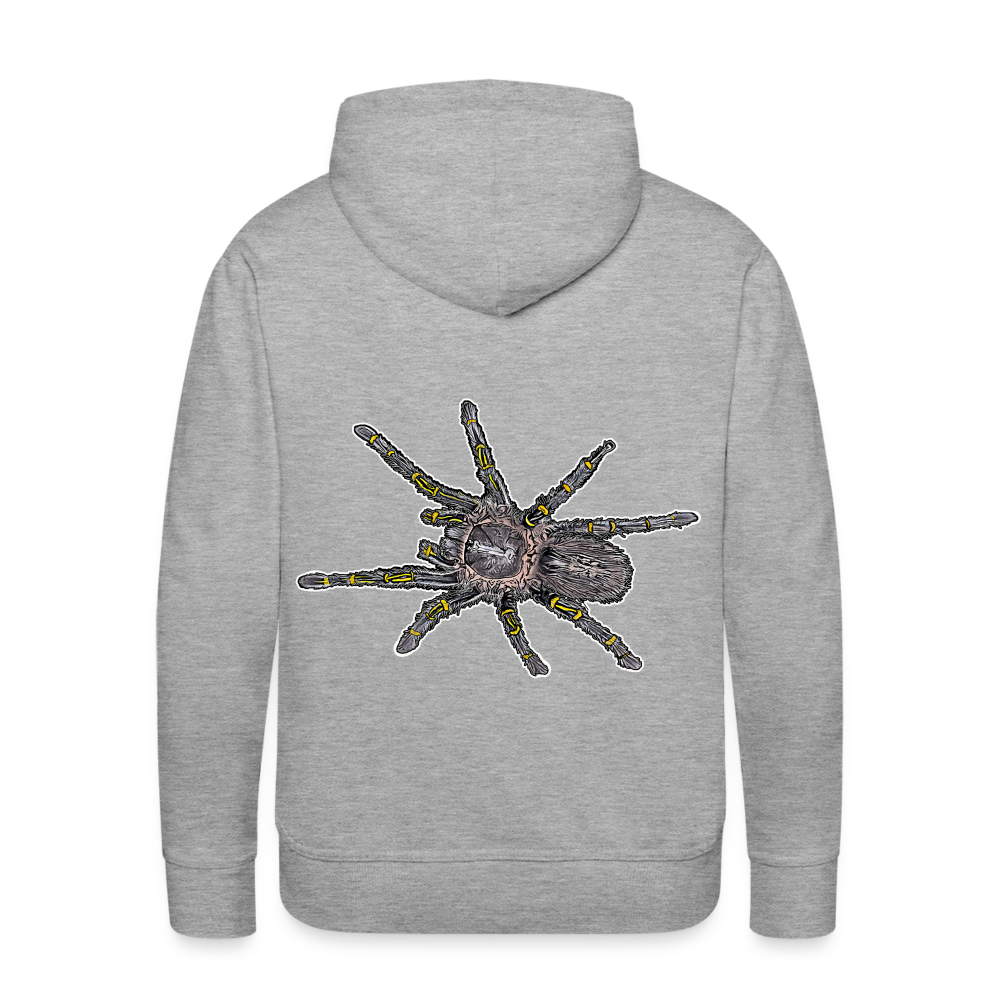 Männer Hoodie Grammostola pulchripes - Grau meliert