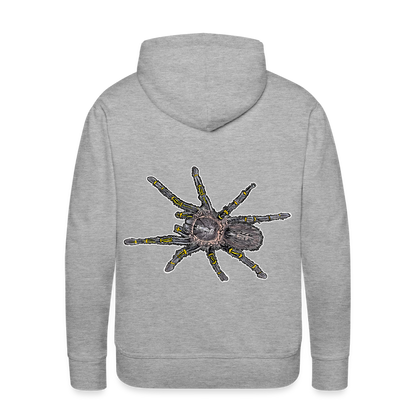 Männer Hoodie Grammostola pulchripes - Grau meliert