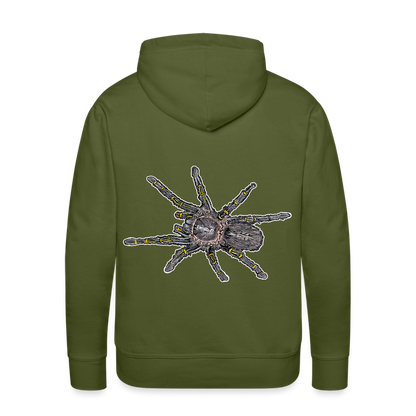 Männer Hoodie Grammostola pulchripes - Olivgrün