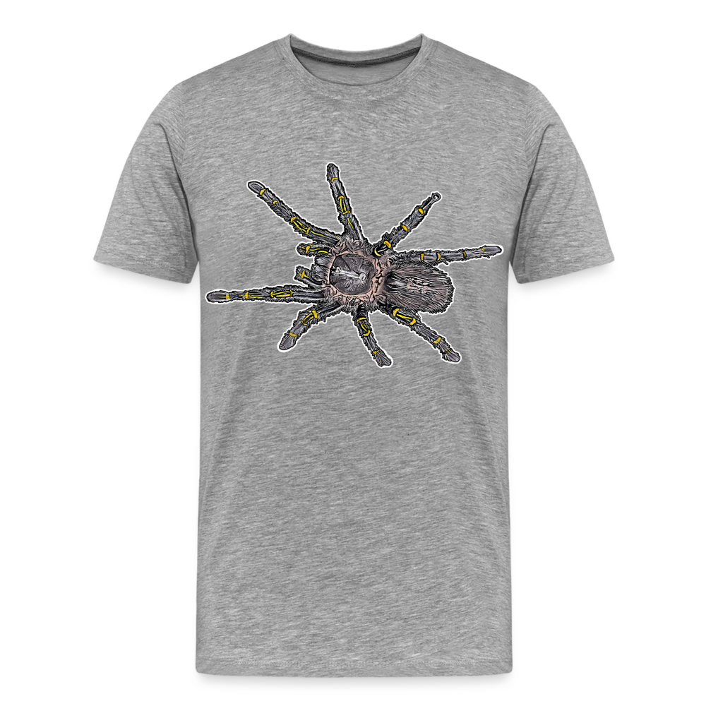 Männer Basic T-Shirt Grammostola pulchripes - Grau meliert