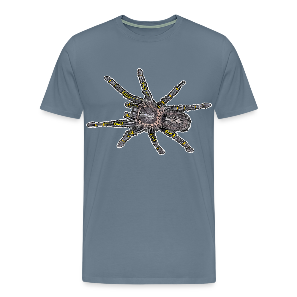 Männer Basic T-Shirt Grammostola pulchripes - Blaugrau