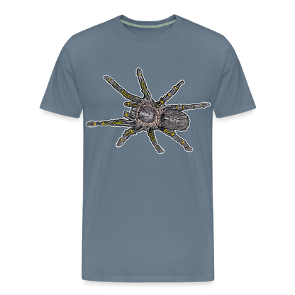 Männer Basic T-Shirt Grammostola pulchripes - Blaugrau