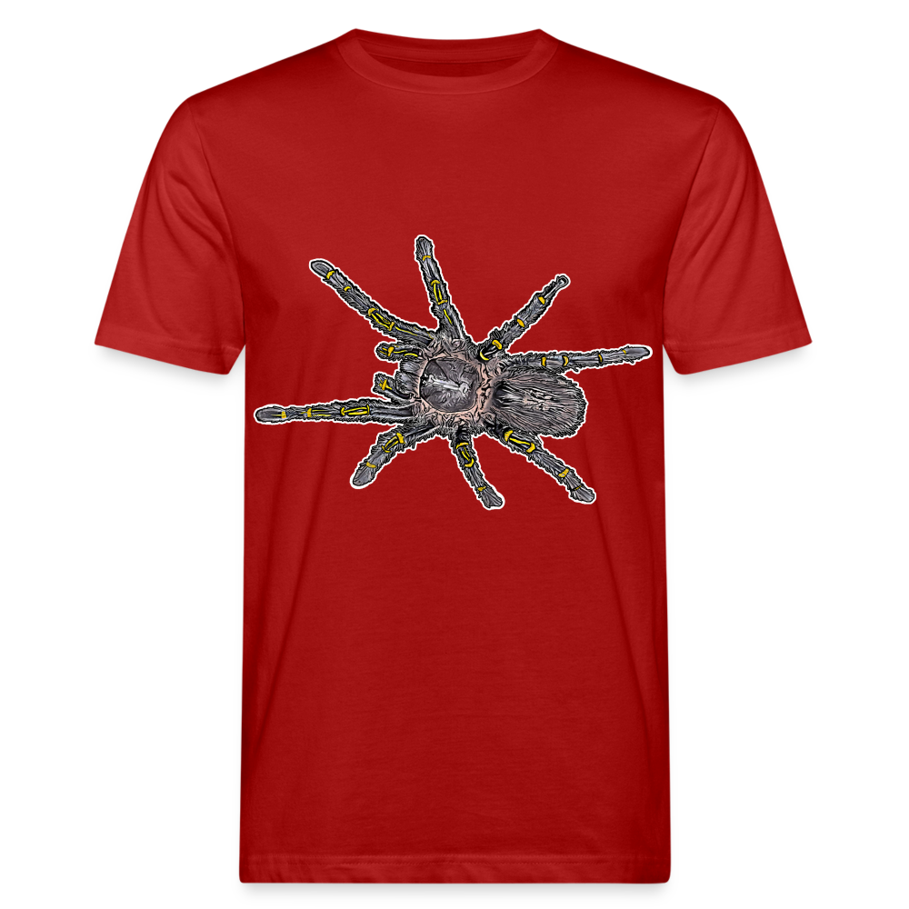 Männer Bio-T-Shirt Grammostola pulchripes - Dunkelrot