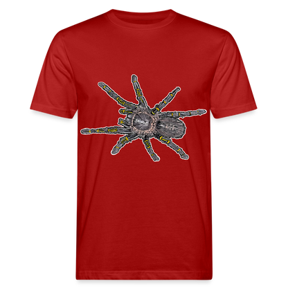 Männer Bio-T-Shirt Grammostola pulchripes - Dunkelrot