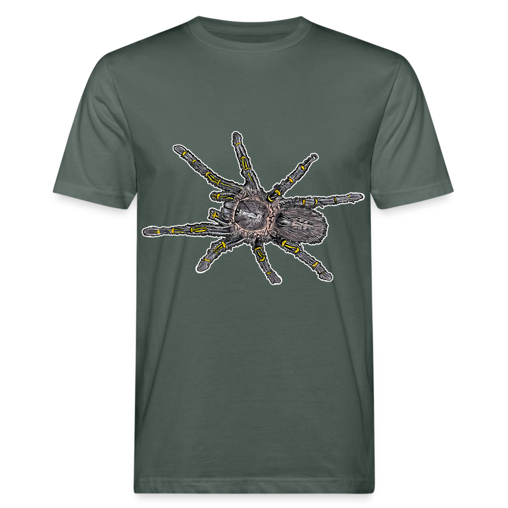 Männer Bio-T-Shirt Grammostola pulchripes - Graugrün