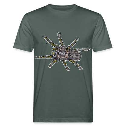 Männer Bio-T-Shirt Grammostola pulchripes - Graugrün