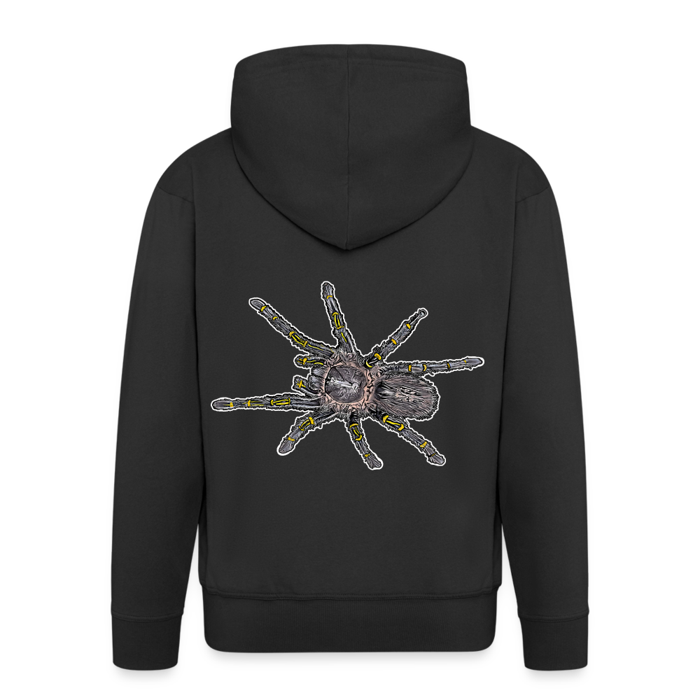 Männer Zip-Hoodie Grammostola pulchripes - Schwarz