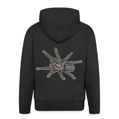 Männer Zip-Hoodie Grammostola pulchripes - Schwarz