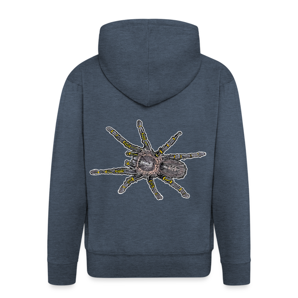 Männer Zip-Hoodie Grammostola pulchripes - Jeansblau