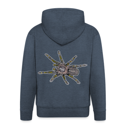 Männer Zip-Hoodie Grammostola pulchripes - Jeansblau