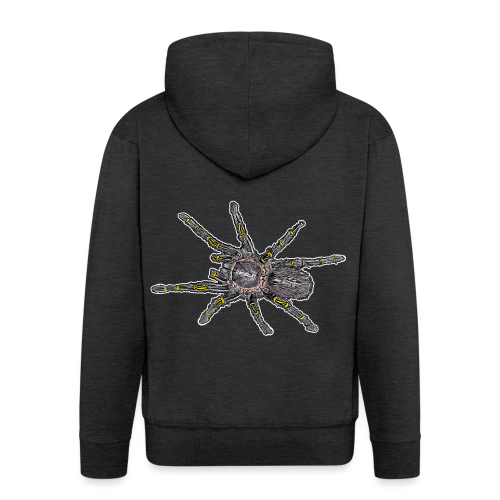 Männer Zip-Hoodie Grammostola pulchripes - Anthrazit