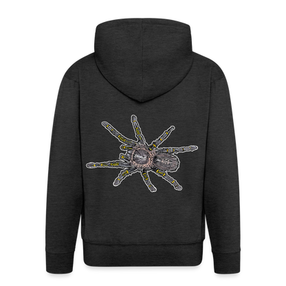 Männer Zip-Hoodie Grammostola pulchripes - Anthrazit