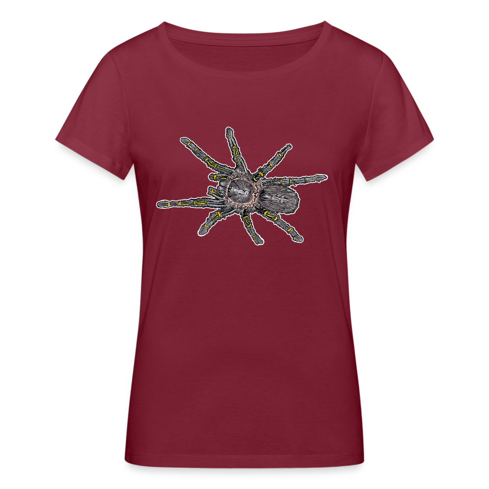 Frauen Stanley & Stella Bio-T-Shirt Grammostola pulchripes - Burgunderrot