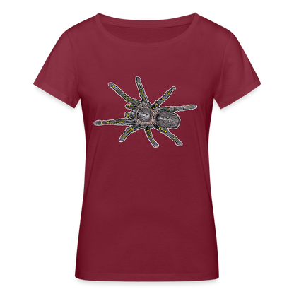 Frauen Stanley & Stella Bio-T-Shirt Grammostola pulchripes - Burgunderrot