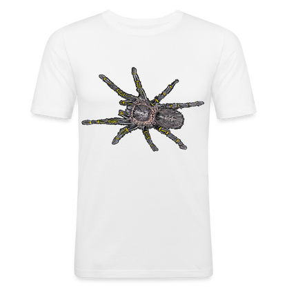 Männer Slim Fit T-Shirt Grammostola pulchripes - weiß