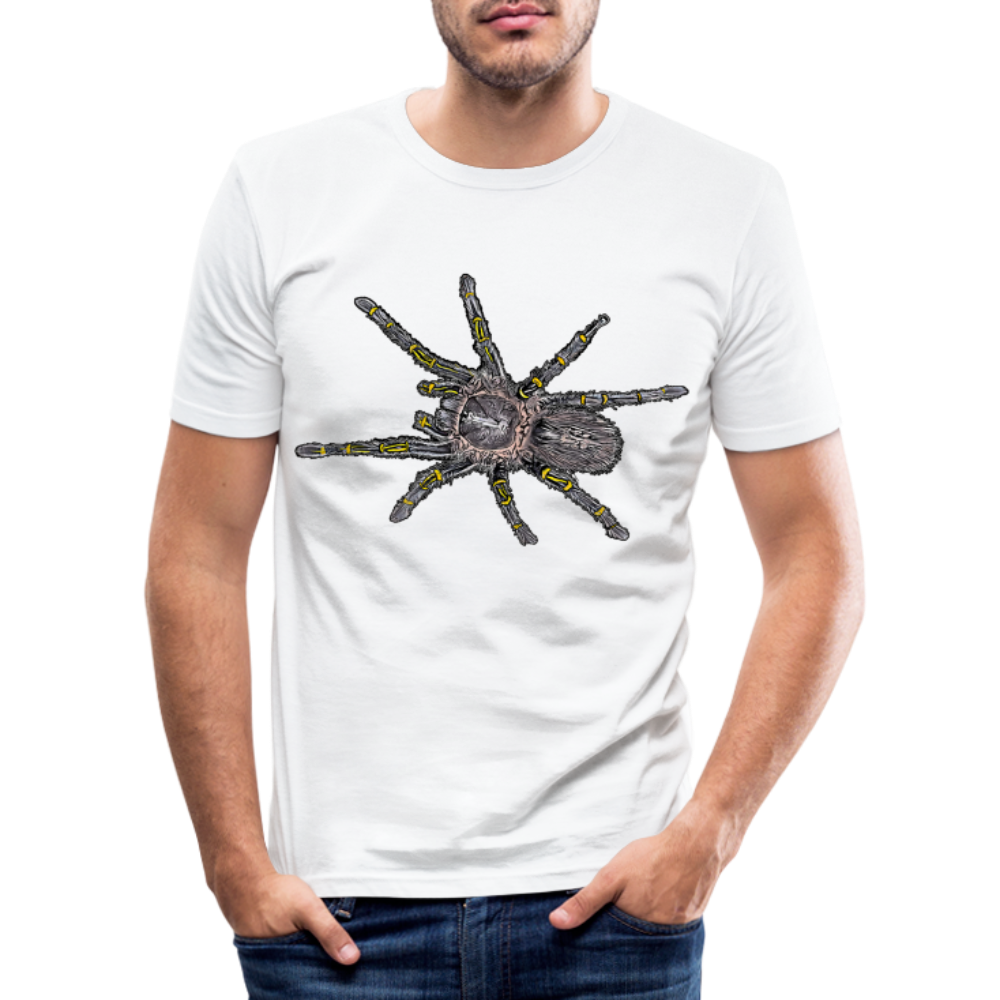 Männer Slim Fit T-Shirt Grammostola pulchripes - weiß