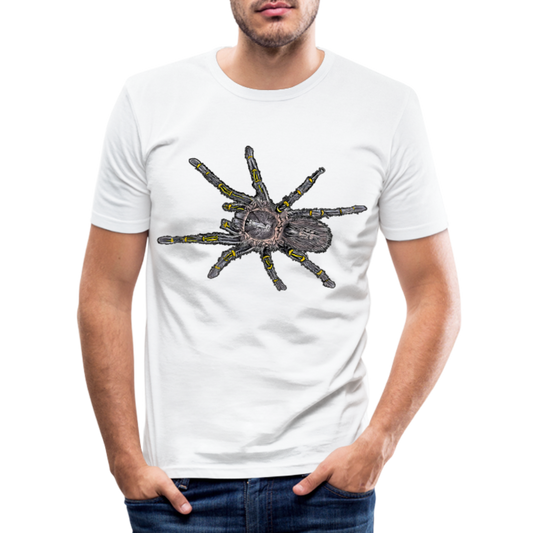 Männer Slim Fit T-Shirt Grammostola pulchripes - weiß