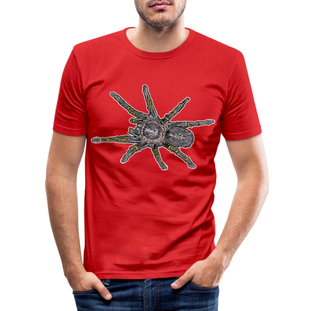 Männer Slim Fit T-Shirt Grammostola pulchripes - Rot