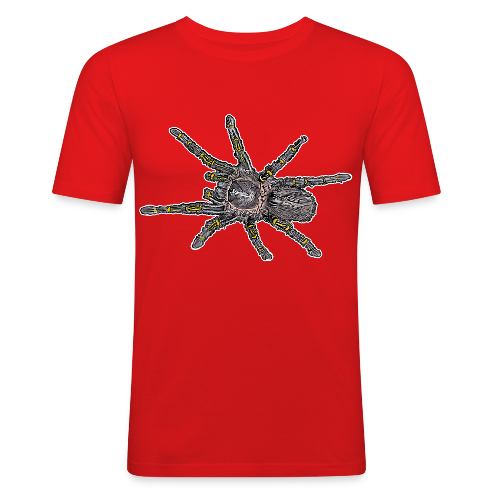 Männer Slim Fit T-Shirt Grammostola pulchripes - Rot