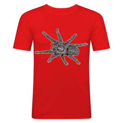 Männer Slim Fit T-Shirt Grammostola pulchripes - Rot