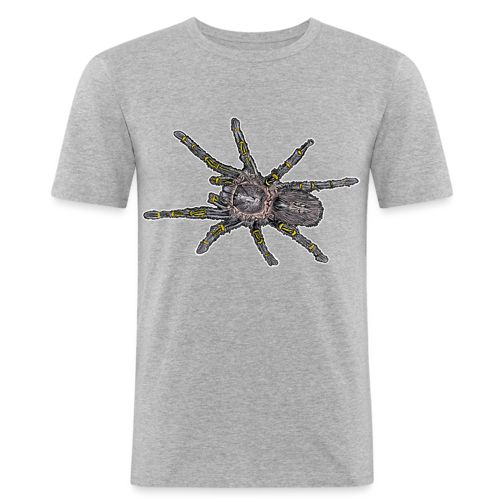 Männer Slim Fit T-Shirt Grammostola pulchripes - Grau meliert