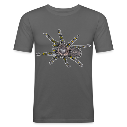 Männer Slim Fit T-Shirt Grammostola pulchripes - Graphite