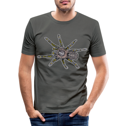 Männer Slim Fit T-Shirt Grammostola pulchripes - Graphite