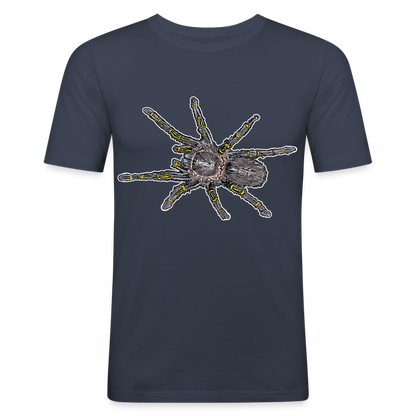 Männer Slim Fit T-Shirt Grammostola pulchripes - Navy