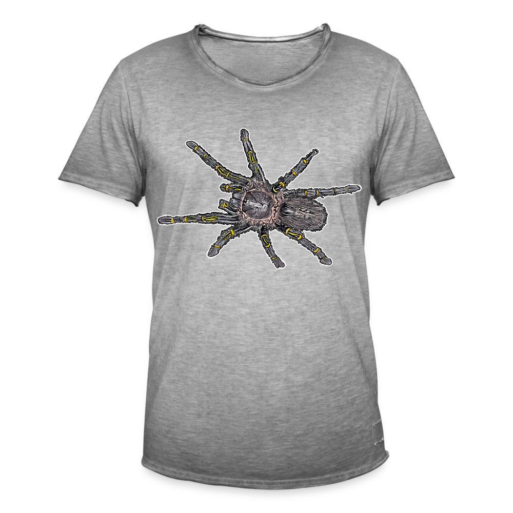 Männer Vintage T-Shirt Grammostola pulchripes - Vintage Grau